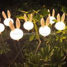 兔子动物造型芦苇灯户外景观灯小白兔可爱造型灯美陈兔耳朵地插灯