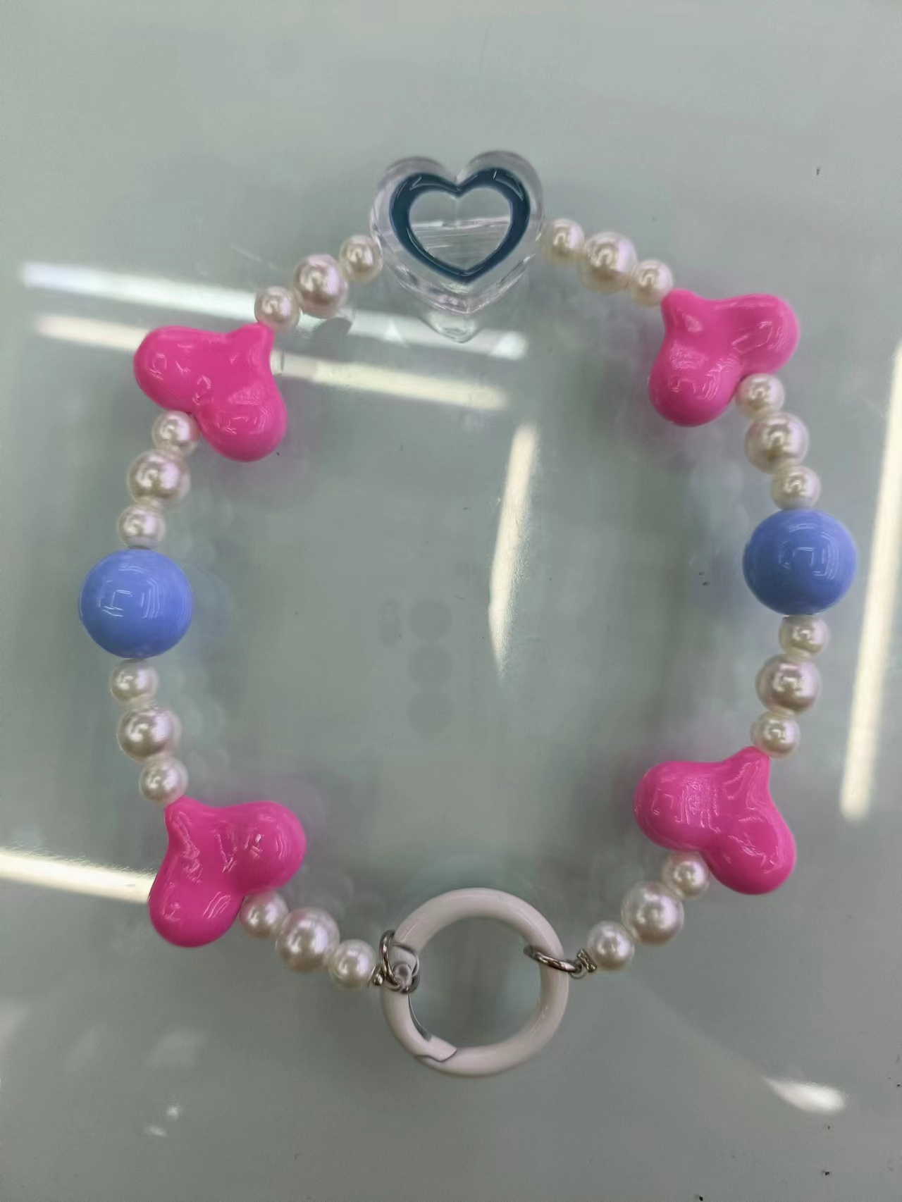 Pearl lanyard Bead phone chain phone lanyard