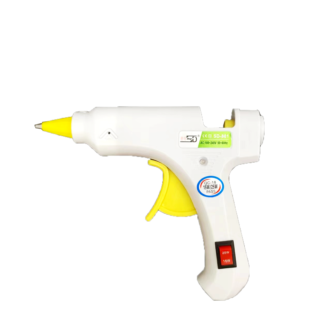 Sade white small glue gun SD-801 hot melt glue gun 15W/25W dual-wattage hot melt glue gun factory direct sales