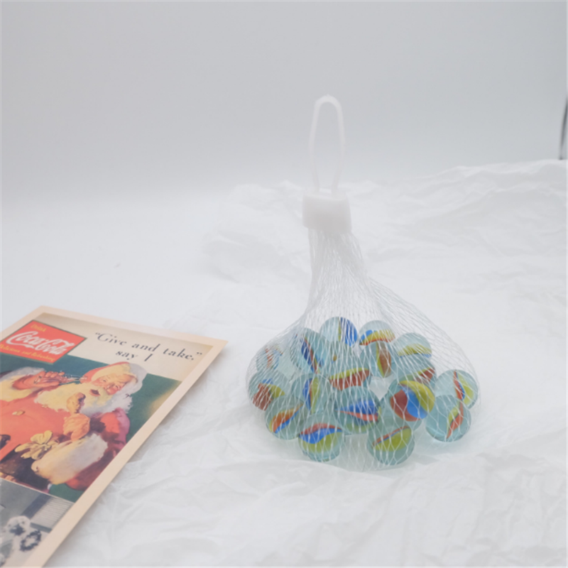 16毫米三花玻璃球/弹珠/玻璃珠/16mm白底实物图