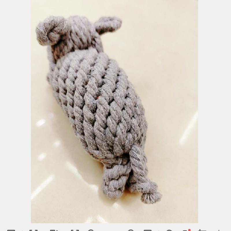 Juguetes para mascotas cuerda de algodón tejido a mano elefante mascota roer juguetes de juego para perros divertidos juguetes interactivos de juego para perros Specification image