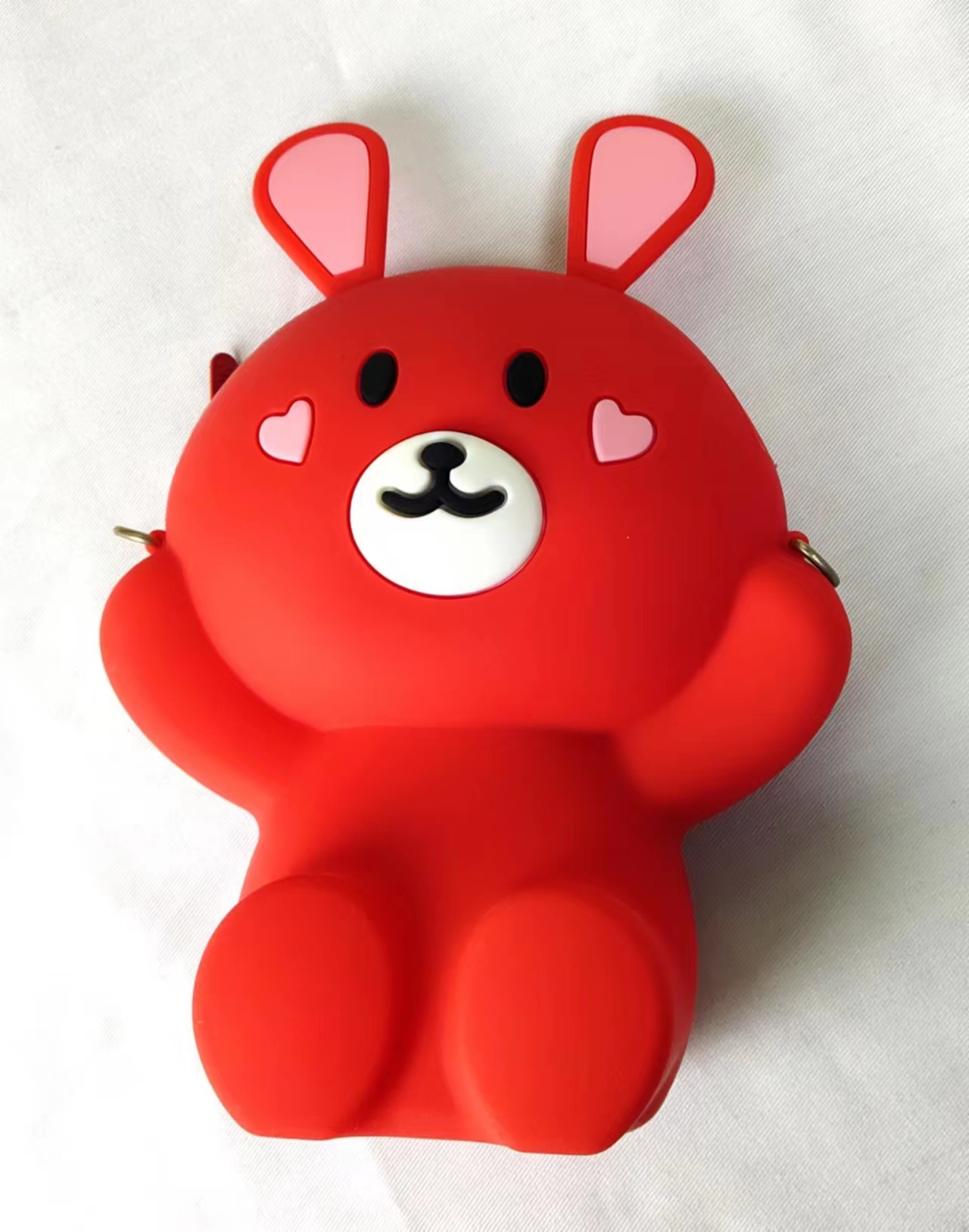 2921-59 欣飞塑胶玩具儿童包包  硅胶包包小熊手机包详情3
