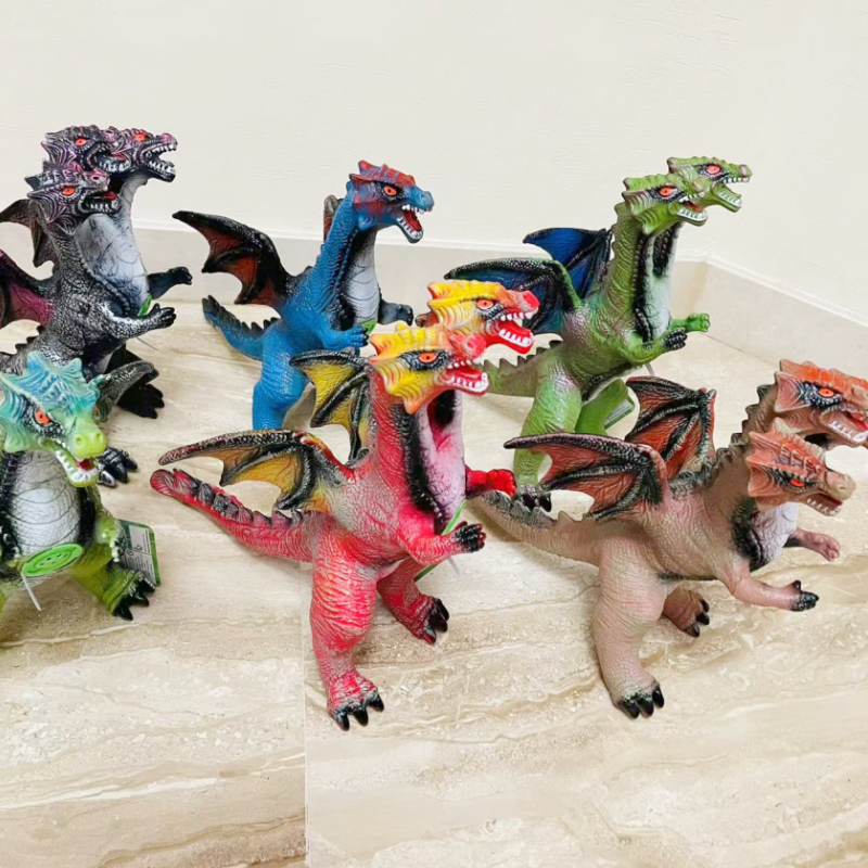 欧胤玩具 6款大飞龙橡胶恐龙玩具 PVC发声发光玩具 模型环保玩具详情1