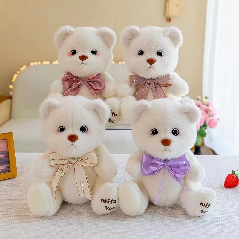 Cute Bear Doll, Exquisite Bow Tie. The Wool Is Comfortable And Feels Great Item Picture