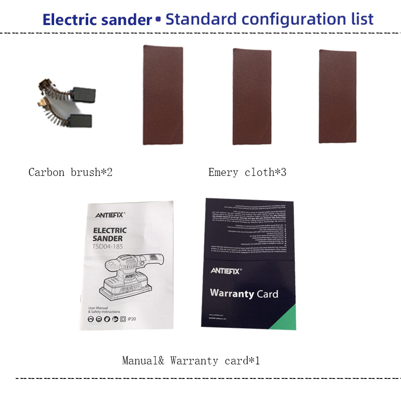 岸贴ANTIEFIX320W 14000r/min高品质雅致多功能打磨抛光机打蜡机ELETRIC SANDER电动砂光机详情7