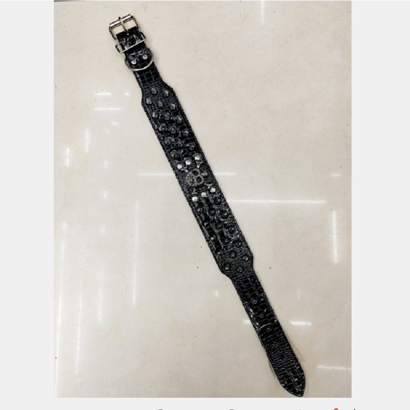 宠物用品/宠物/亚马逊宠物项圈定制/开运铃铛/芙蓉革细节图