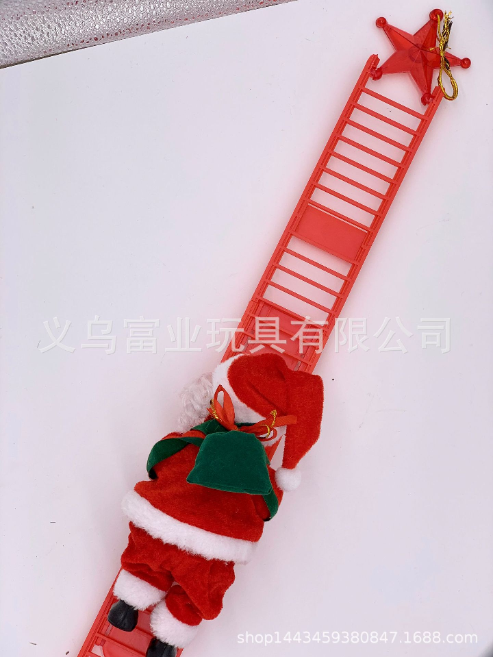 Electric ladder climbing Santa Claus detail image 3