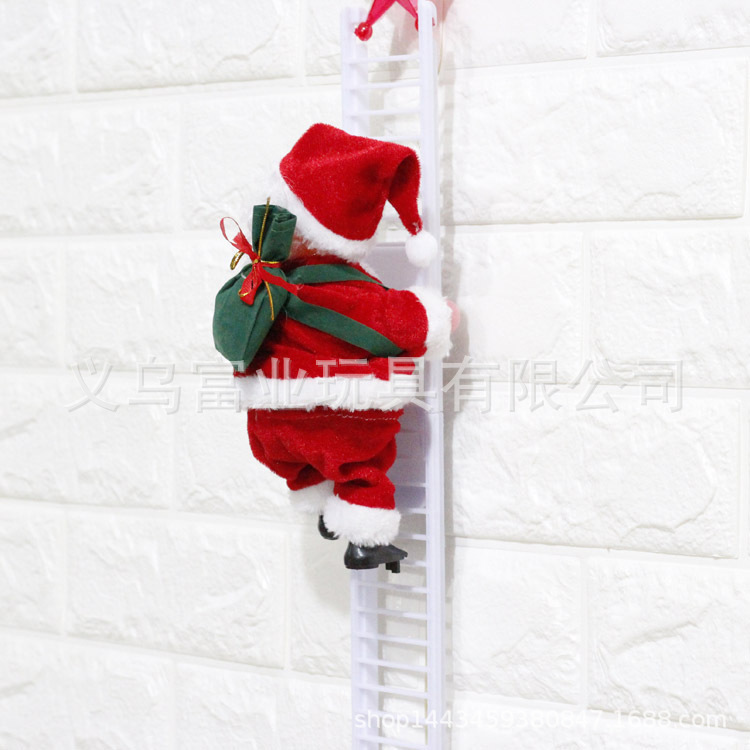 Electric ladder climbing Santa Claus Application Scenario