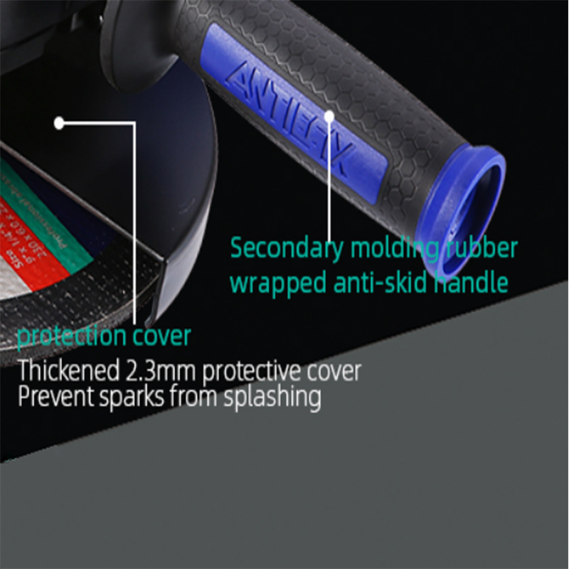 طاحونة زوايا ذات قدرة عالية تبلغ 230MM2600W على الشاطئ، سعة 9 بوصات، آلة قطع معدنية، طاحونة حجري، طاحونة معدنية Item Picture