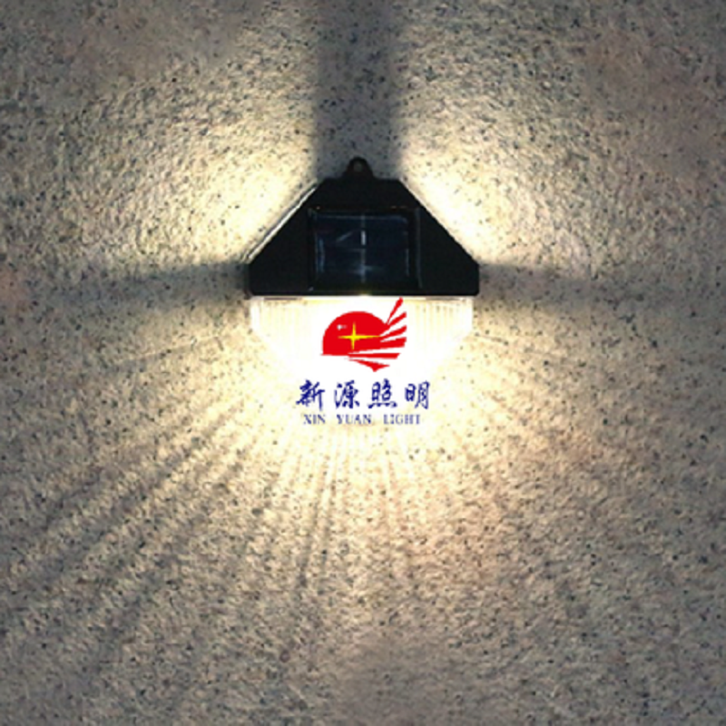 新款太阳能墙壁灯 户外花园庭院装饰壁灯LED太阳能室外围墙灯