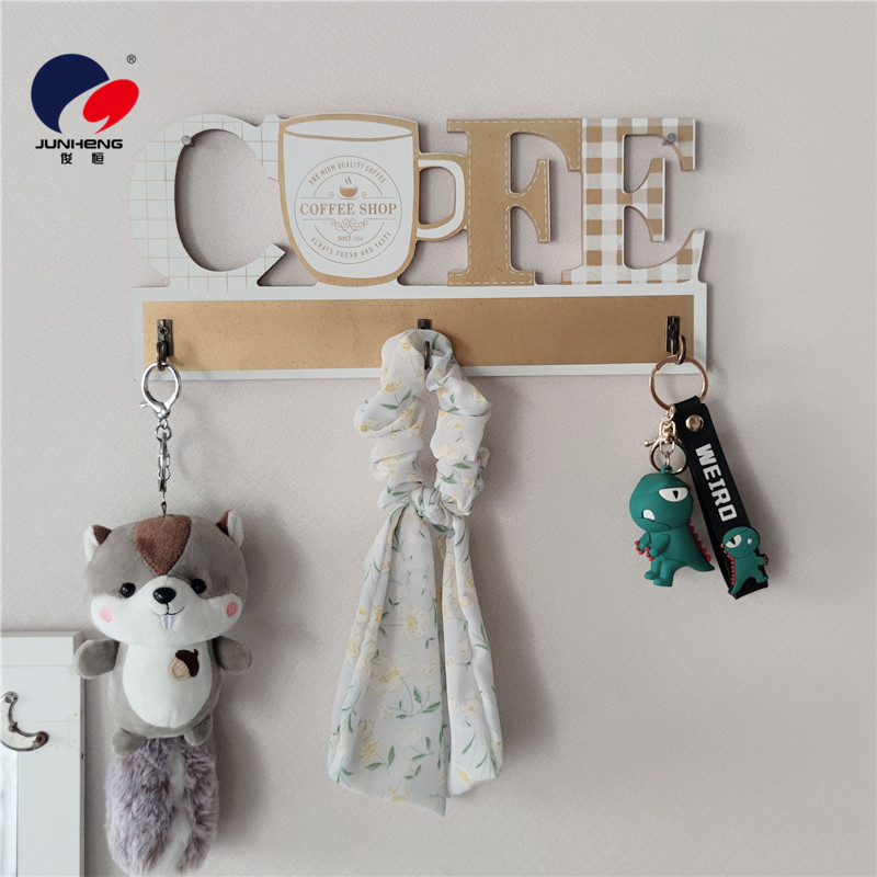 Simple key storage, wall-mounted storage rack, coat hook, wall and door decoration, wall hanging Item Picture