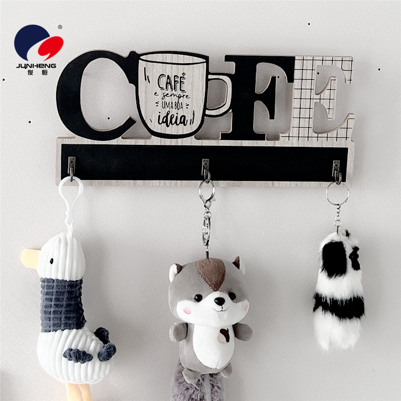Simple key storage, wall-mounted storage rack, coat hook, wall and door decoration, wall hanging Specification image
