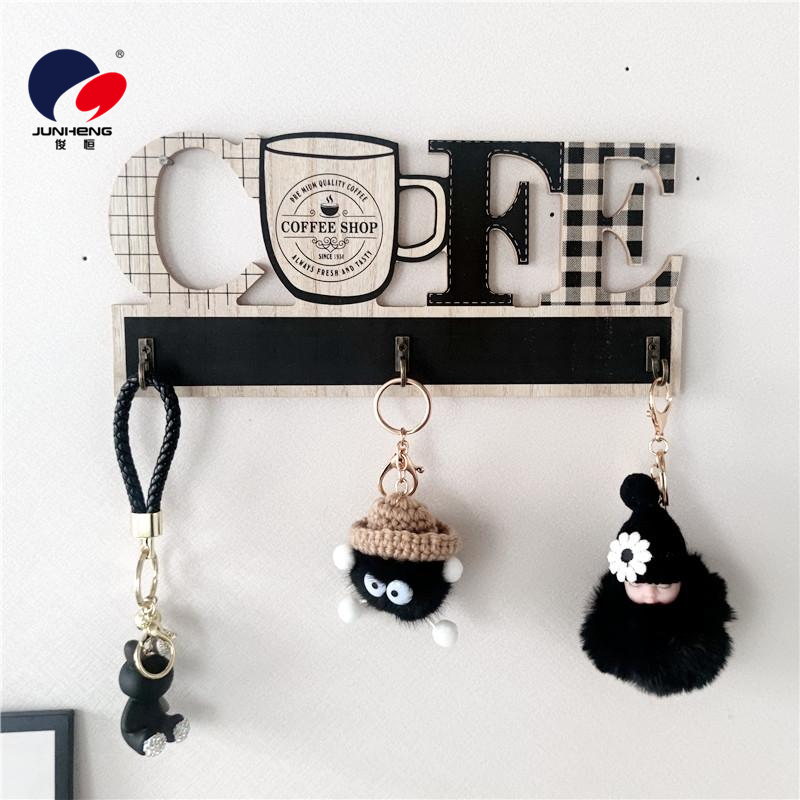 Simple key storage, wall-mounted storage rack, coat hook, wall and door decoration, wall hanging