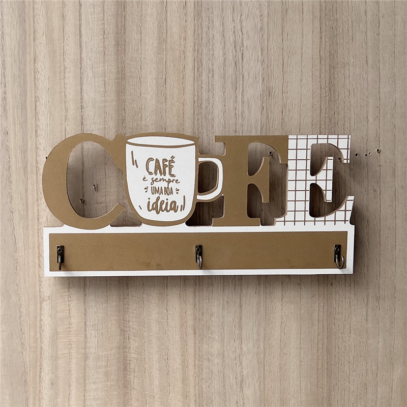 Simple key storage, wall-mounted storage rack, coat hook, wall and door decoration, wall hanging pic 8