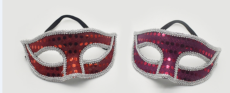 节日产品，狂欢节面具，装扮面具，派对面具，亮片面具详情图13