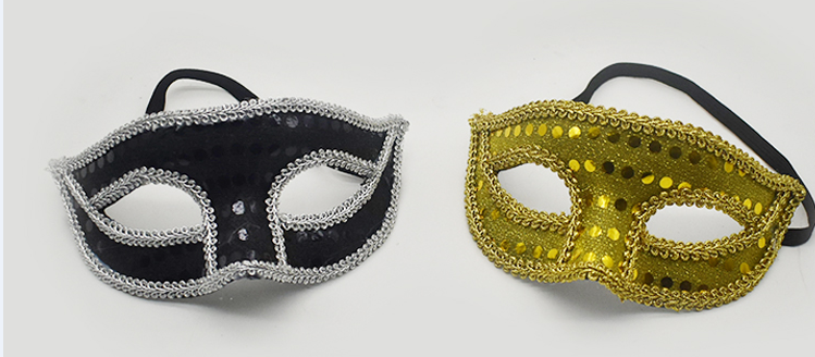 节日产品，狂欢节面具，装扮面具，派对面具，亮片面具详情图12