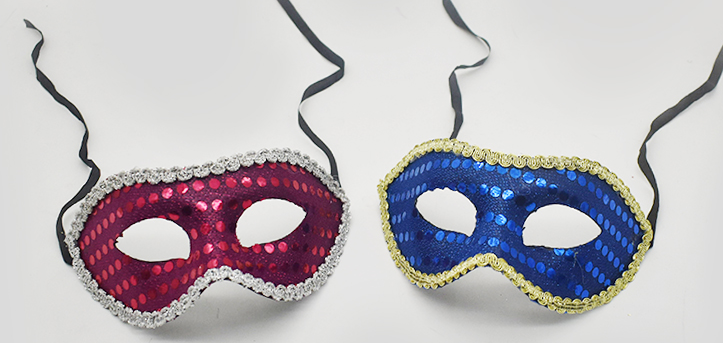 节日产品，狂欢节面具，装扮面具，派对面具，亮片面具详情图15