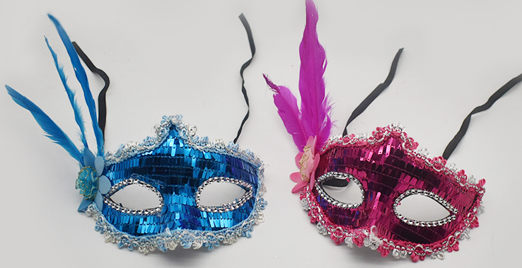 节日产品，狂欢节面具，装扮面具，派对面具，亮片面具详情图8