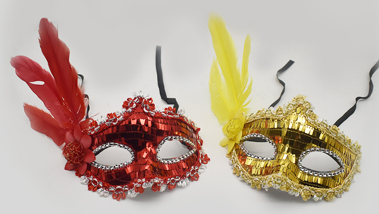 节日产品，狂欢节面具，装扮面具，派对面具，亮片面具详情图9