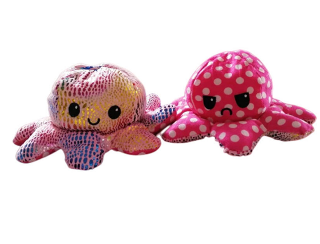 Flip pulpo muñeca pulpo boneco doble cara cambio enojado feliz flip muñeca cojín peluche regalo Application Scenario