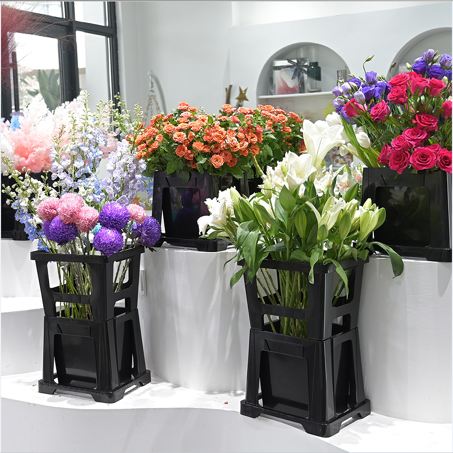 New style of French-style flower buckets with high sections for flower arrangement and cultivation, sold directly by the manufacturer Item Picture