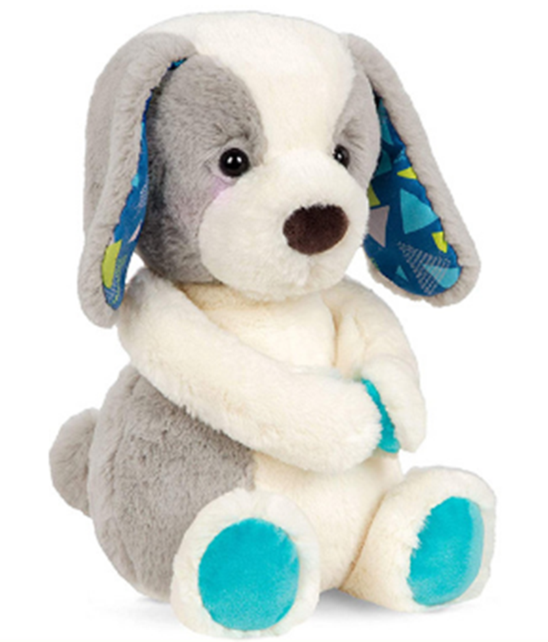 Juguete de peluche de perro de comercio exterior juguete de peluche de personalidad dibujos animados sentados color orejas cachorros bonecos bebé puzzle dolls Item Picture