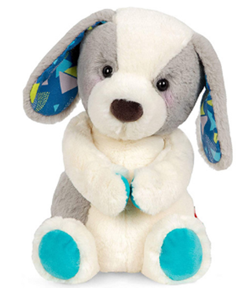 Juguete de peluche de perro de comercio exterior juguete de peluche de personalidad dibujos animados sentados color orejas cachorros bonecos bebé puzzle dolls Specification image