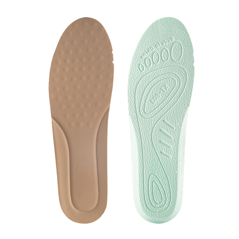 Men's sweat-absorbing and deodorizing sports insoles, breathable and shock-absorbing air insoles, super soft and deodorizing women's leather insoles for long-term standing Item Picture