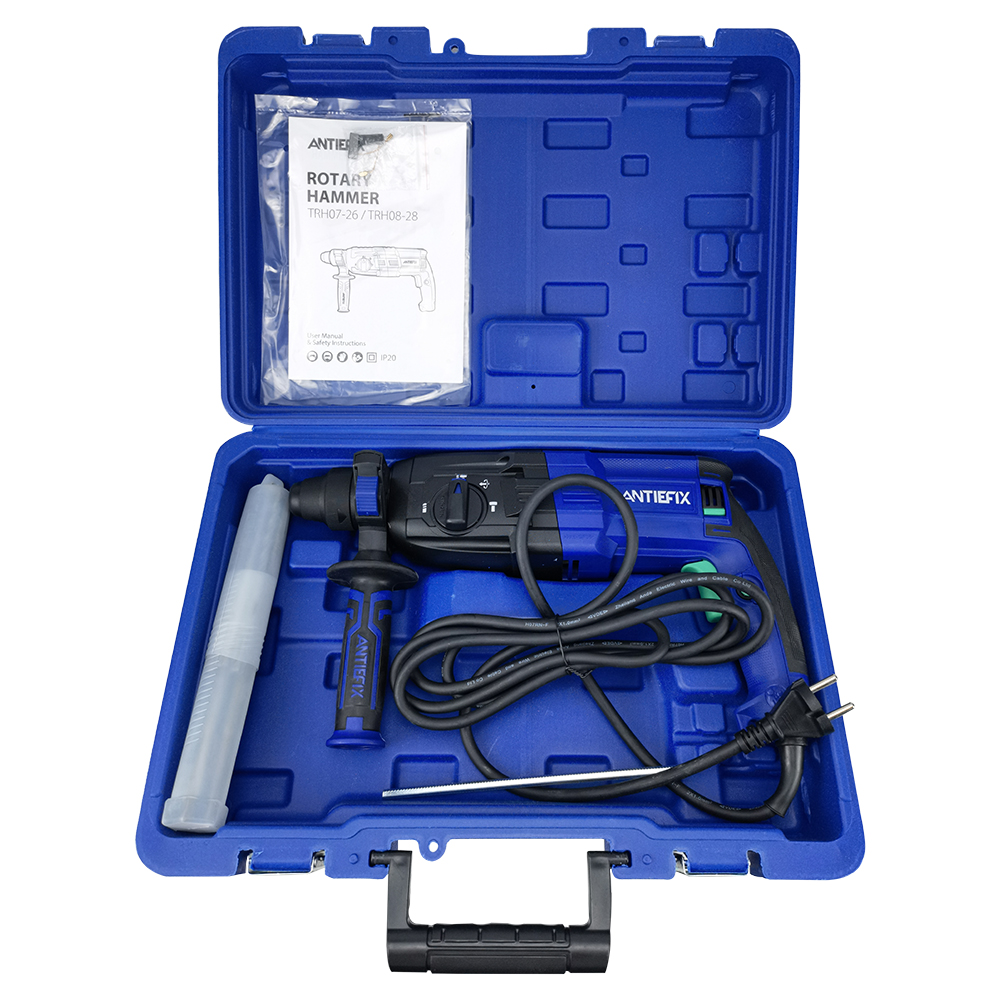 ANTIEFIX28mm electric hammer 1150r/min for drilling concrete floors, red bricks, cement and stones, drilling tips, flattening, electric hammer, ROTARY HAMMERS Item Picture