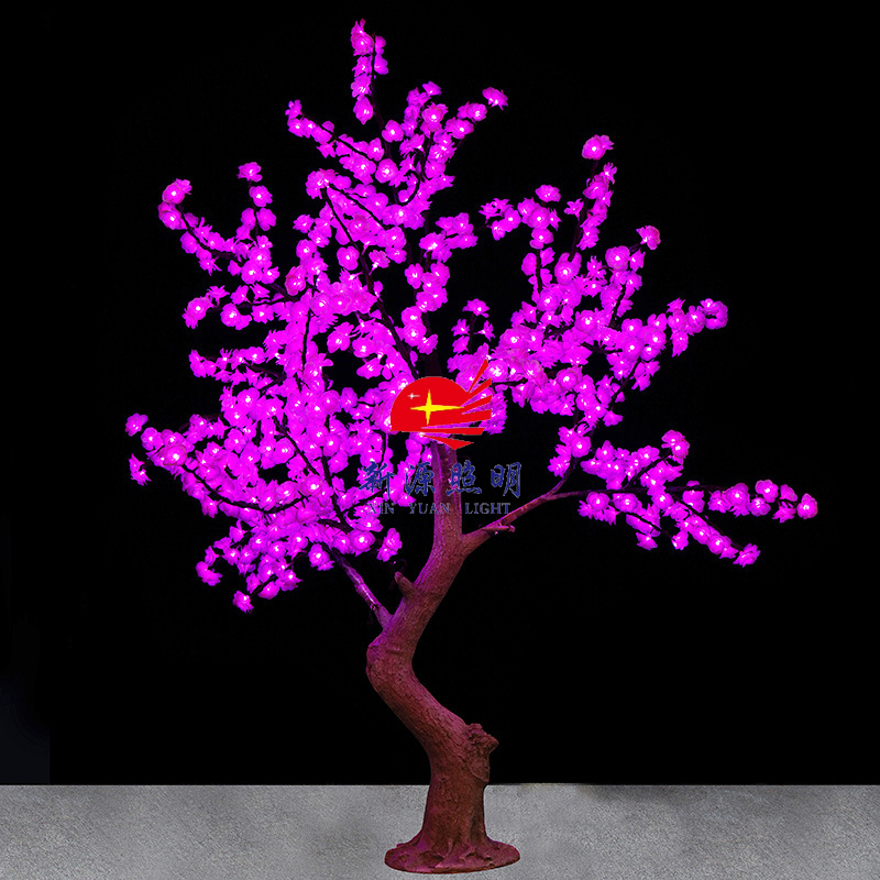 户外防晒发光树灯led灯 防水led仿真树 庭院装饰灯景观树图