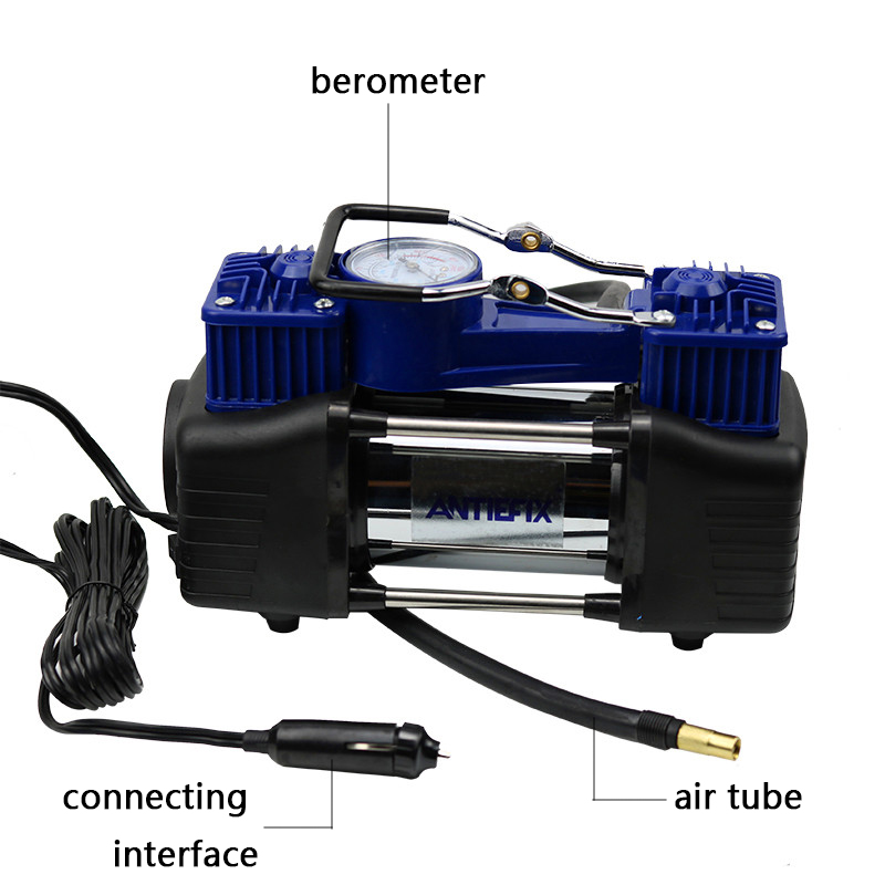 مضخة ضخ الهواء في حالات الطوارئ Car Air Pump في شاحنة مضخة ضخ الهواء ذات اسطوانات مزدوجة على الشاطئ Application Scenario