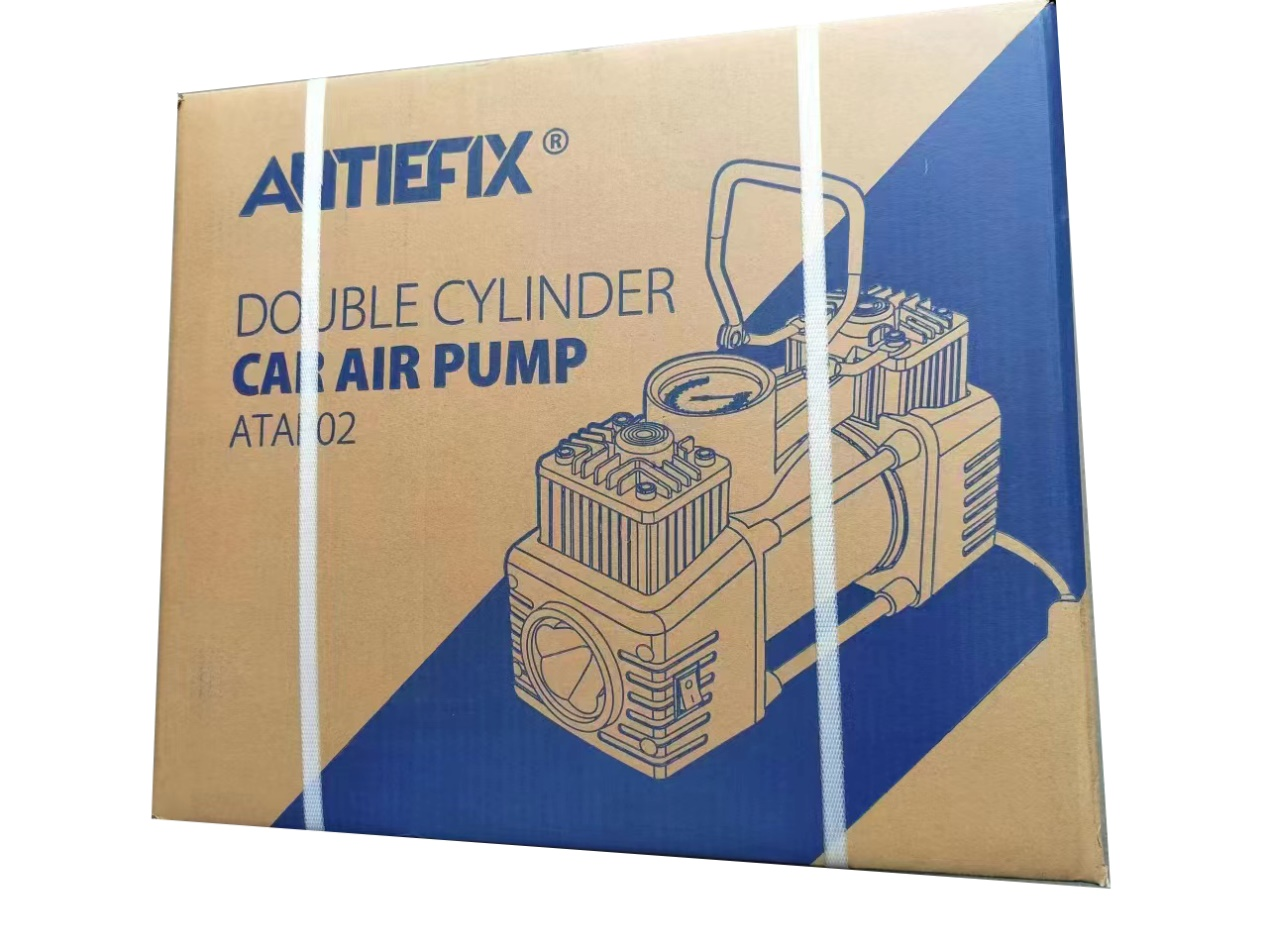 ANTIEFIX岸贴双缸气泵车载轮胎充气泵车用应急打气泵CAR AIR PUMP详情8