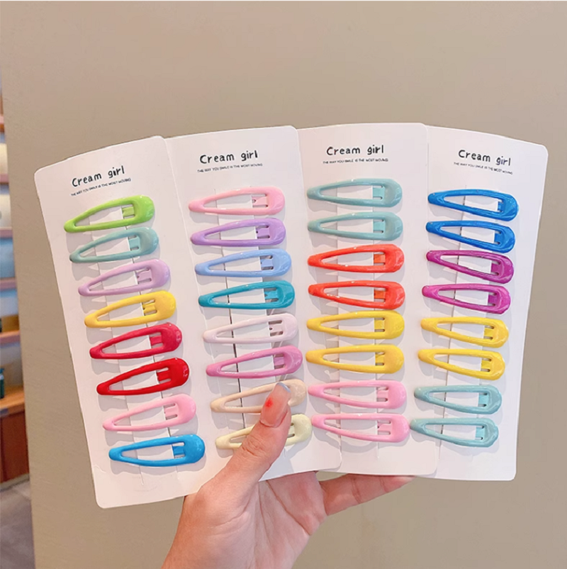 彩色发夹/多彩发夹/滴油发夹/女生发夹细节图