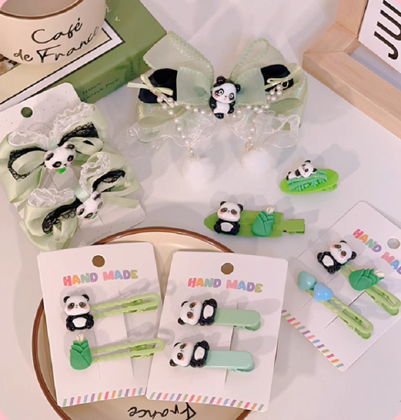 超值套装！熊猫发夹，可爱又实用，不买你绝对会后悔！限时抢购，赶快下单吧！