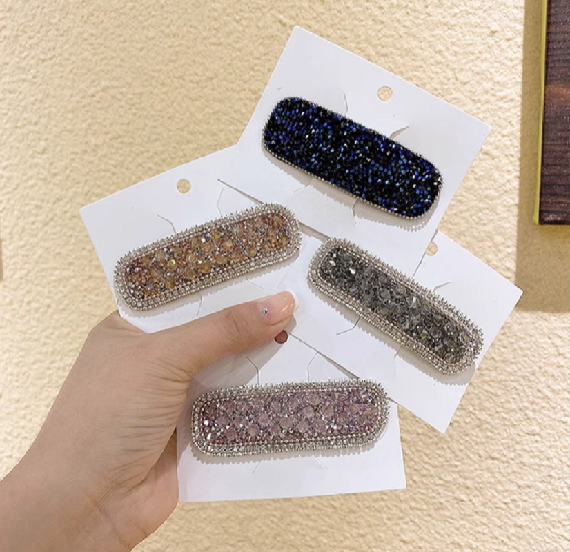 闪亮发夹/带钻发夹/磨砂发夹/女士发夹产品图