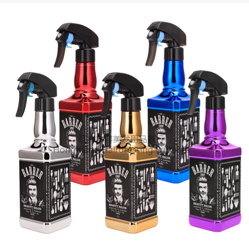Spot electroplated vintage oil spray bottle hair spray bottle barbershop special spray bottle hair salon hair stylist spray bottle