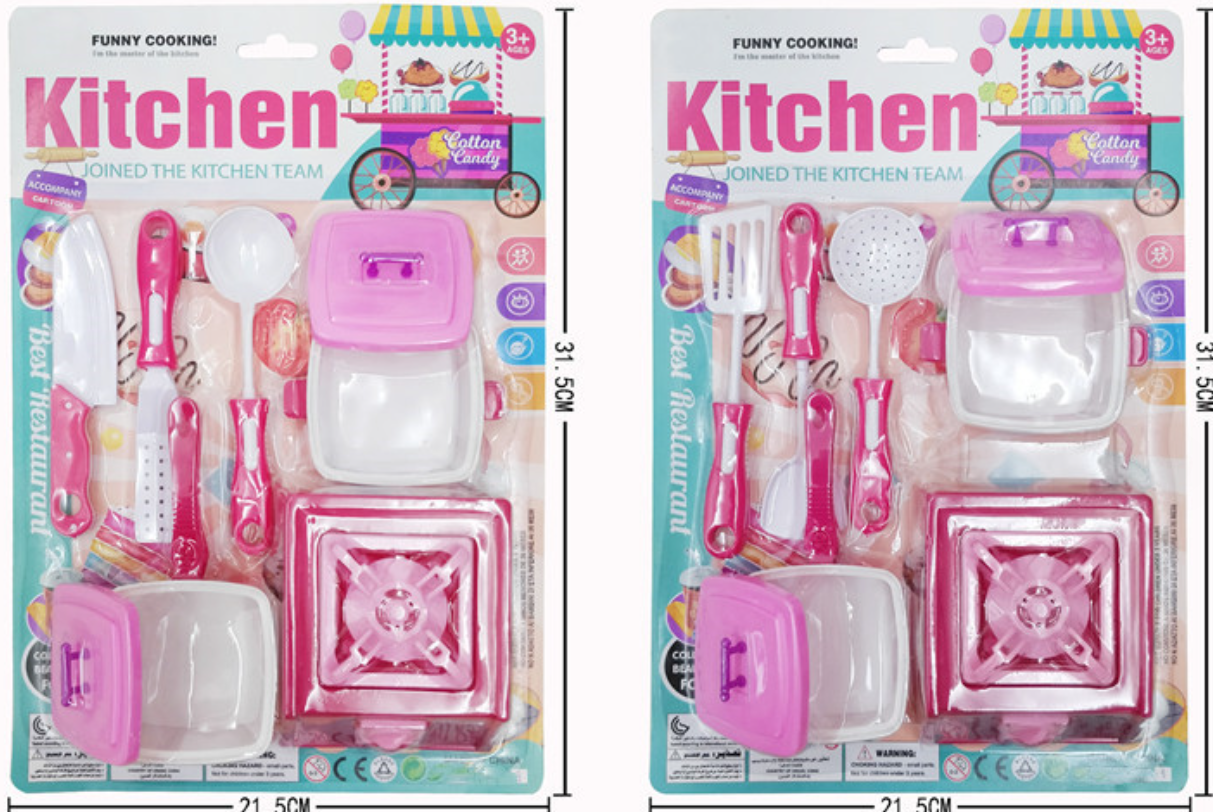 Children's foreign trade intelligence role-playing toys /DIY simulation mini kitchenware/chef dress-up toys Specification image