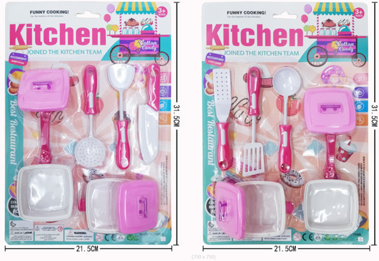 Children's foreign trade intelligence role-playing toys /DIY simulation mini kitchenware/chef dress-up toys Item Picture