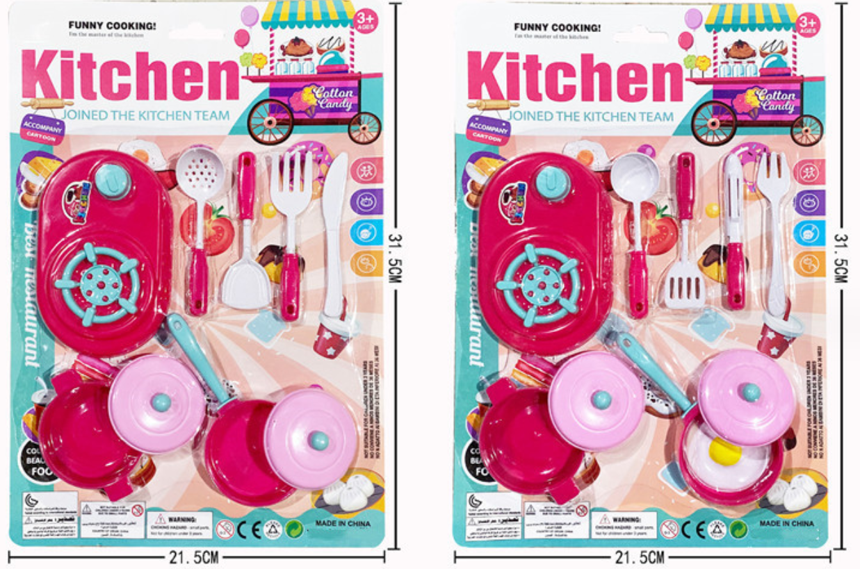 Children's foreign trade intelligence role-playing toys /DIY simulation mini kitchenware/chef dress-up toys details Picture