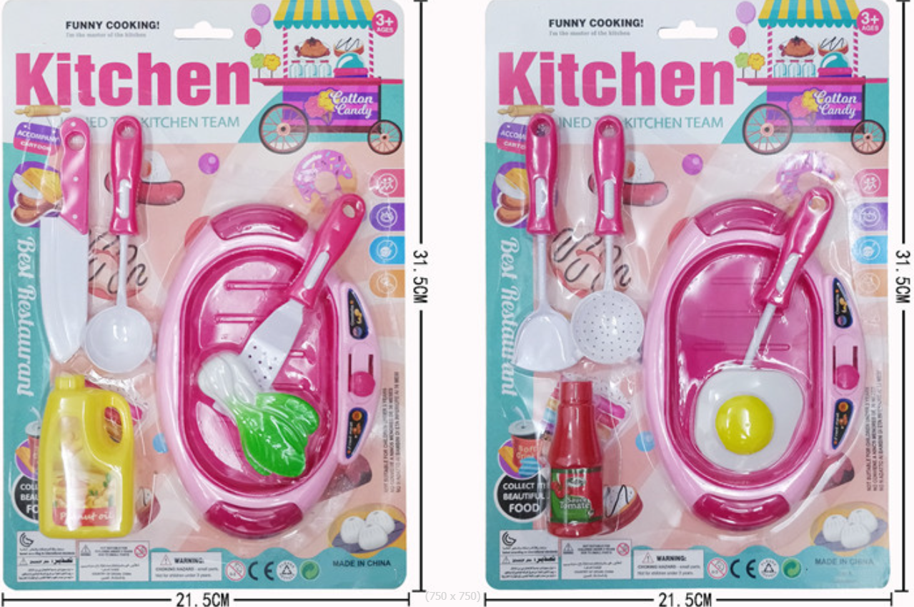 Children's foreign trade intelligence role-playing toys /DIY simulation mini kitchenware/chef dress-up toys Application Scenario