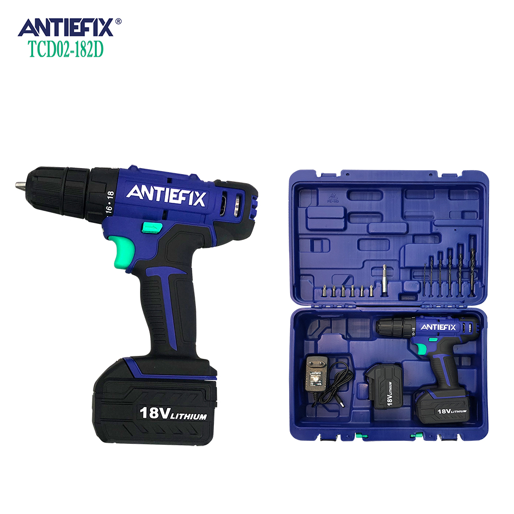 ANTIEFIX shore patch rechargeable electric DRILL, lithium battery drill, hole opening electric screwdriver, 18V CORDLESS DRILL