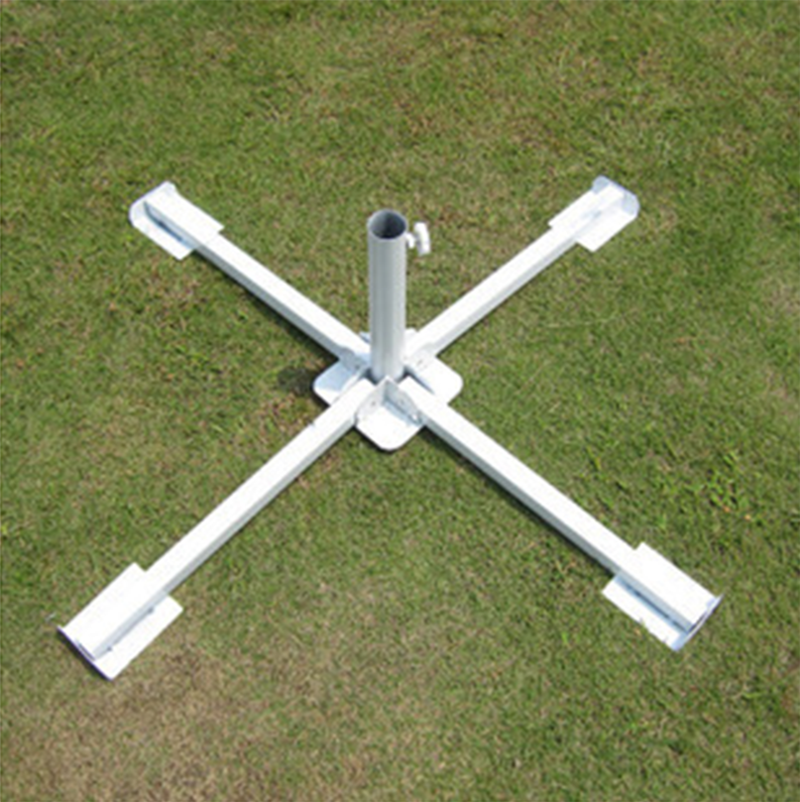 En stock paraguas de sol al por mayor base de inyección de agua paraguas publicitario soporte fijo cuadrilátero plegable cruz soporte de paraguas portátil Application Scenario