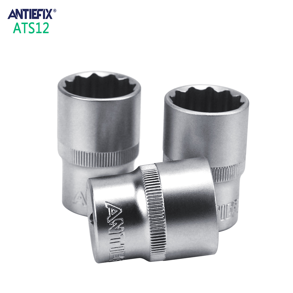 ATS12-12MM ANTIEFIX岸贴1/2英寸套筒十二角套筒1/2" 12PT SOCKET
