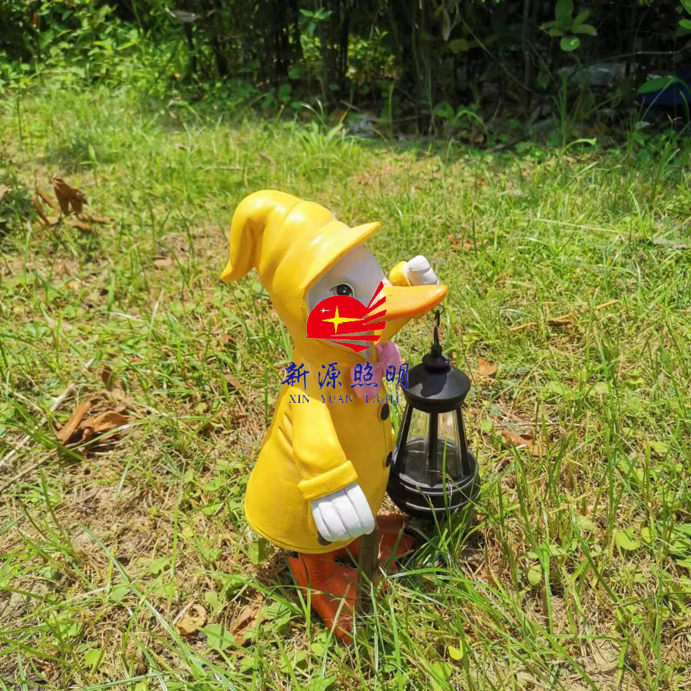 太阳能摆件白底实物图