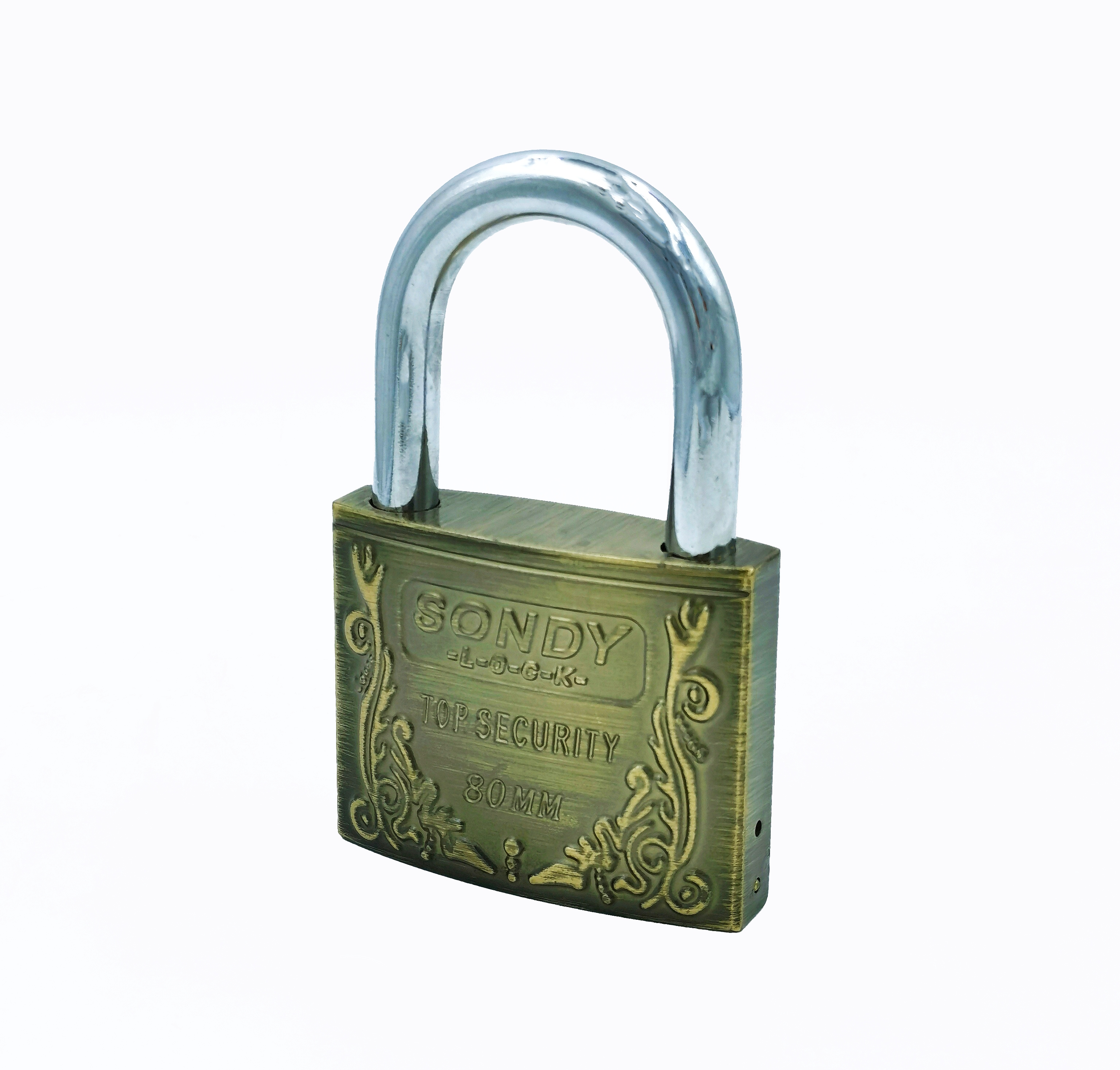 80 alloy antique bronze bullet padlock