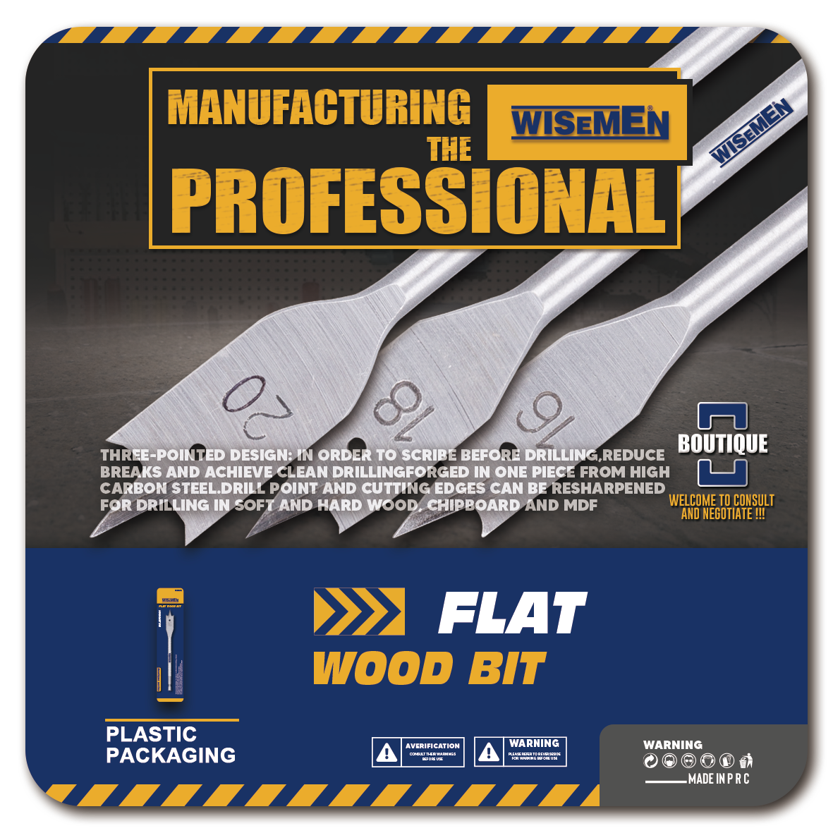 Flat Drill For Woodworking