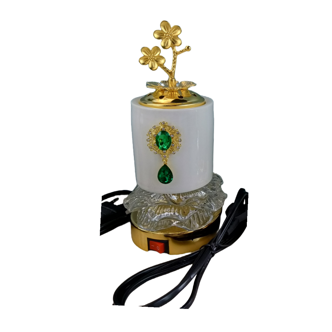 New ceramic pendant, large electric burner with light, Middle Eastern craft electric incense burner Specification image