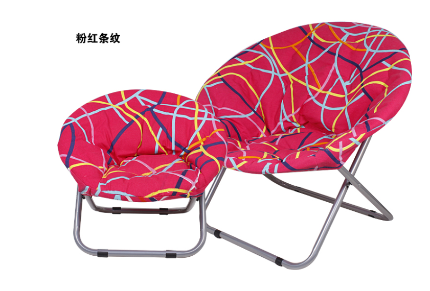 花布月亮椅伸缩大号月亮椅太阳椅可折叠便携式椅子办公室午休椅家具椅加棉椅沙滩椅详情9