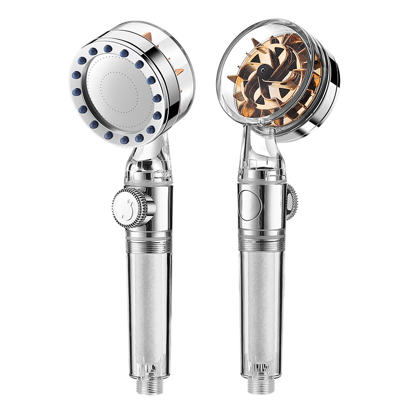 家用/增压/花洒白底实物图