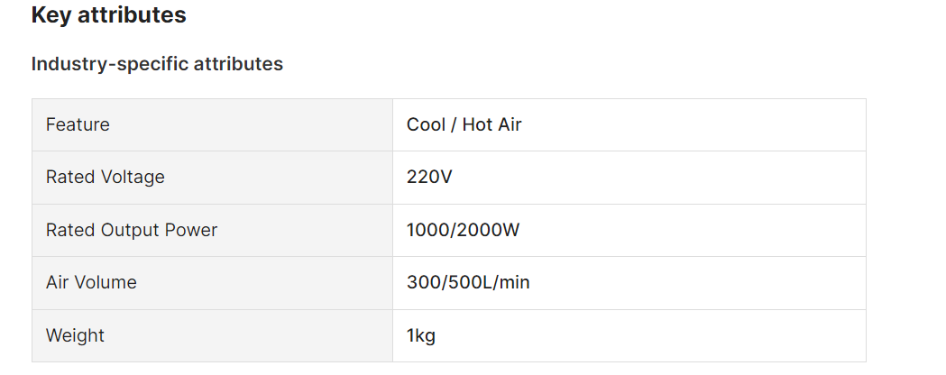 2022 new JUSTER 1000/2000W heat gun Electric heating wire an详情6